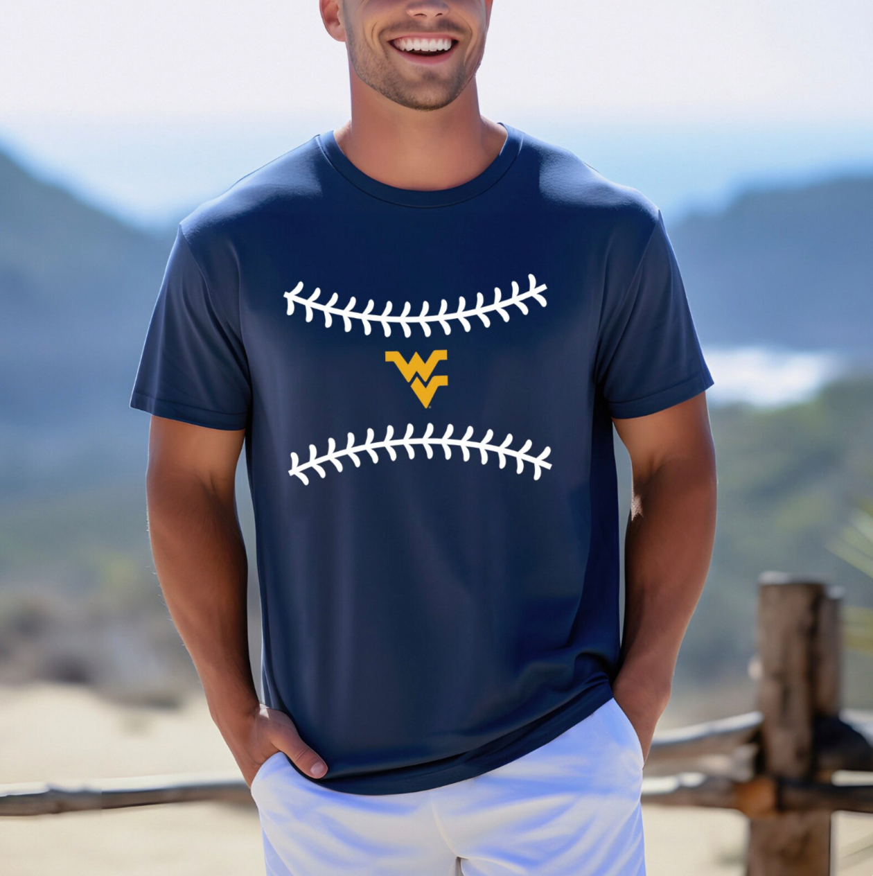 Unisex WVU Baseball Tee