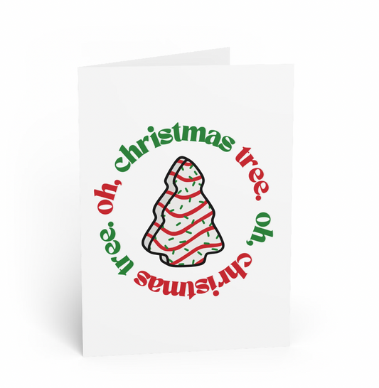 Christmas Tree Cake Greeting Card