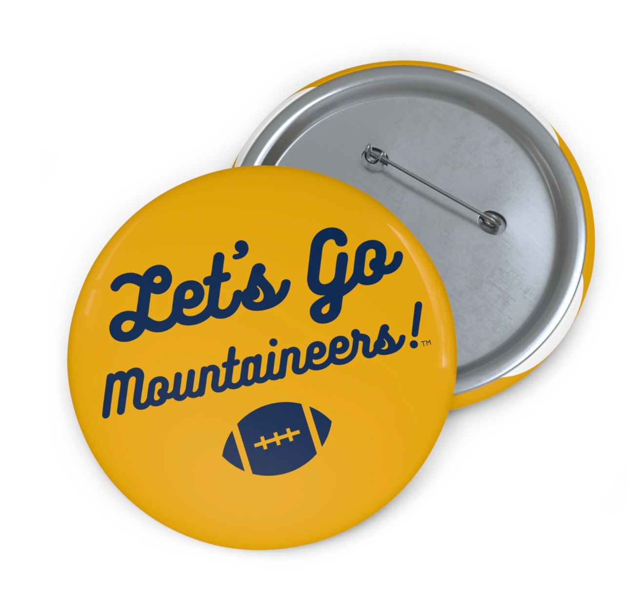 Retro Mountaineer Football Pin