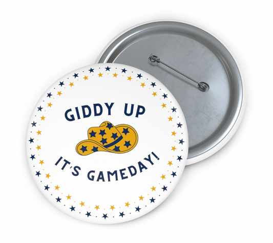 Giddy Up It's Game Day Button