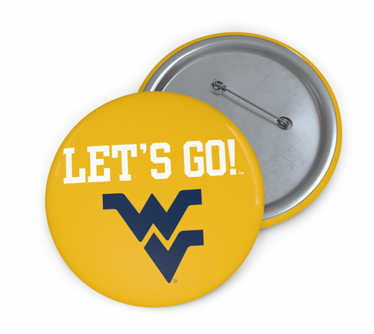 Classic Let's Go! WVU Button