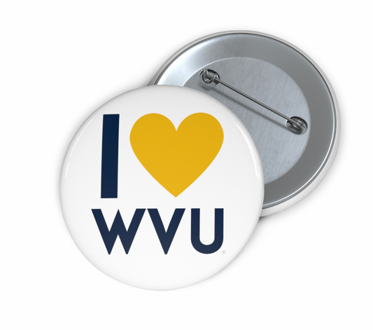 I Love WVU Button